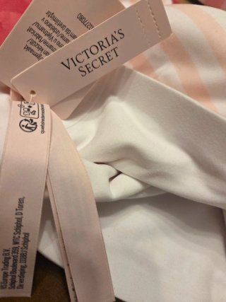Bralette Victoria's Secret Rayas Rosas y Blancas