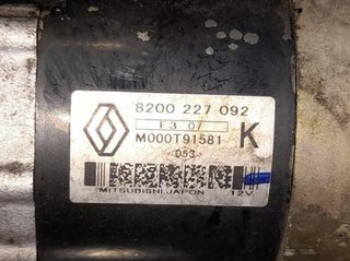 1296536 motor arranque 8200227092 renault scenic