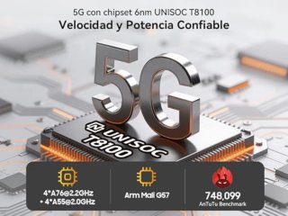Robusto Smartphone 5G 15000 mAh Última Generación