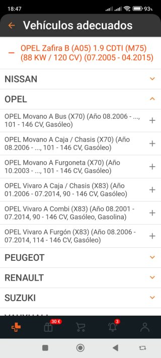Caudalímetro Opel Renault Nissan