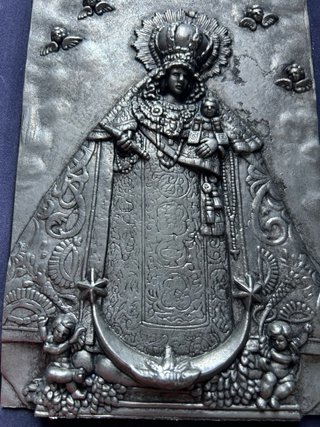 Cuadro Virgen del Rocío Metal Repujado