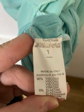 Vestido corto turquesa