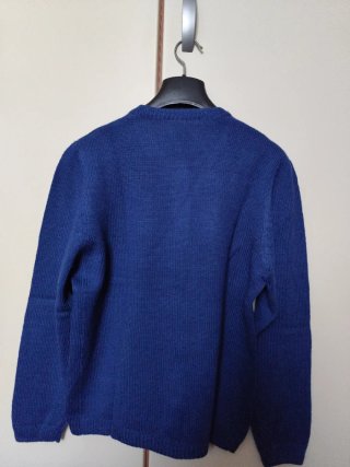 Cardigan vintage blu ricamato