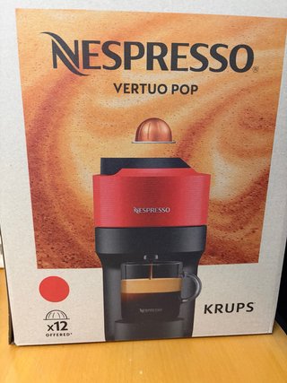 Macchina da caffè Nespresso Vertuo Pop Krups rossa