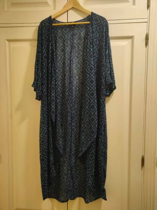 H&M - Pareo vestido estampado azul