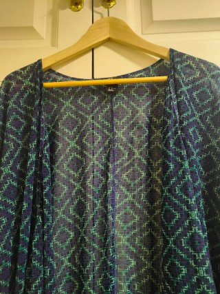H&M - Pareo vestido estampado azul