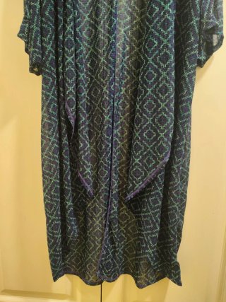 H&M - Pareo vestido estampado azul