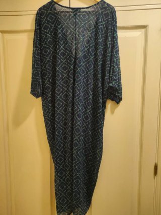 H&M - Pareo vestido estampado azul