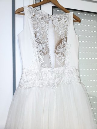 Vestido de Novia Romántico Encaje y Tul