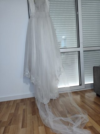 Vestido de Novia Romántico Encaje y Tul