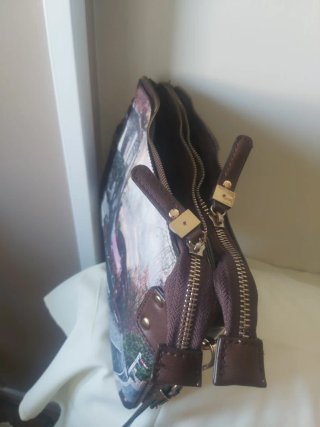 Bolso estampado tren