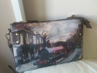 Bolso estampado tren