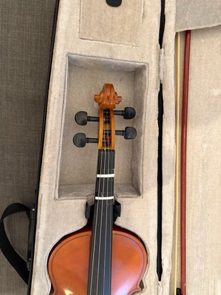 Violín con funda y arco