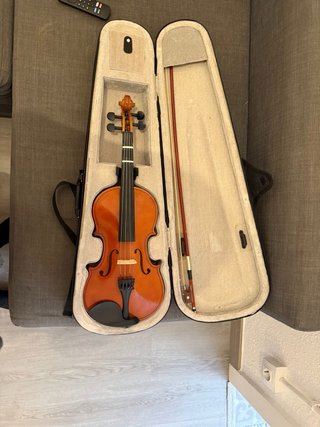 Violín con funda y arco