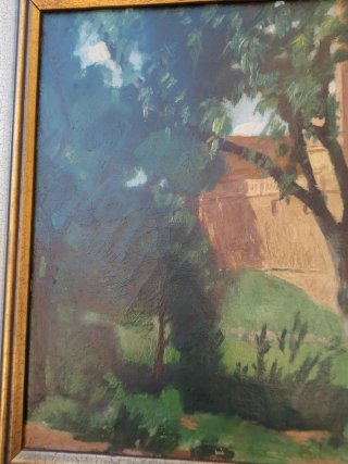 Pintura al óleo: Castillo Torre d en Feu