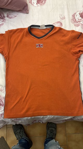 Maglietta Reebok Arancione con Bandiera UK