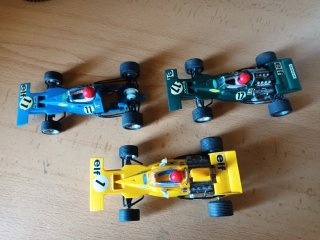 3 Coches de Scalextric Tyrrell-Ford Elf