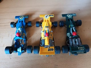 3 Coches de Scalextric Tyrrell-Ford Elf