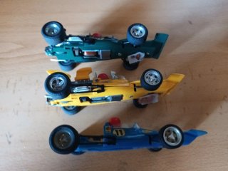 3 Coches de Scalextric Tyrrell-Ford Elf