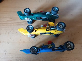 3 Coches de Scalextric Tyrrell-Ford Elf