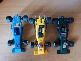 3 Coches de Scalextric Tyrrell-Ford Elf