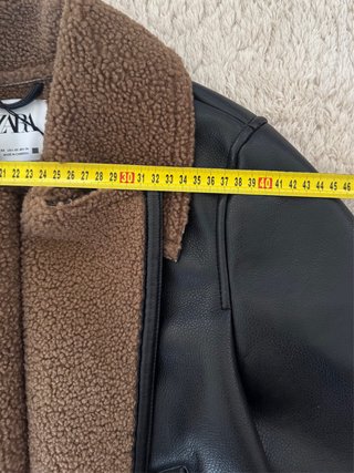 Zara Women’s Faux Leather Aviator Jacket XS