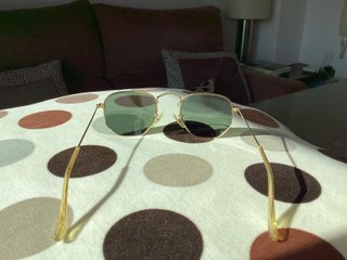 Gafas Ray-Ban Hexagonal Doradas Verdes