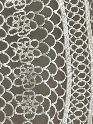 Centrotavola in pizzo stile chiacchierino 56x38 cm