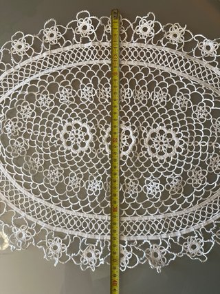 Centrotavola in pizzo stile chiacchierino 56x38 cm