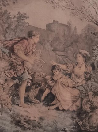Grabado francés antiguo
