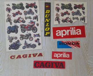 Set adesivi per moto: Aprilia, Honda, Cagiva