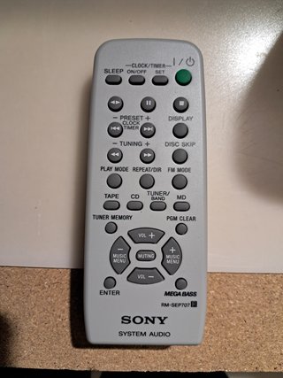 Mando a distancia Sony RM-SEP707