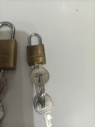 Lote 3 candados ABUS con llaves