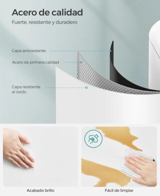 SONGMICS Cubo de Basura para la Cocina 30 Litros
