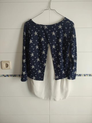 Jersey azul con estrellas blancas 3/4