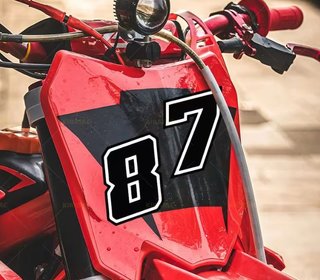 2 Numeri Dorsale Moto 1