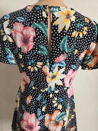Mono corto estampado floral