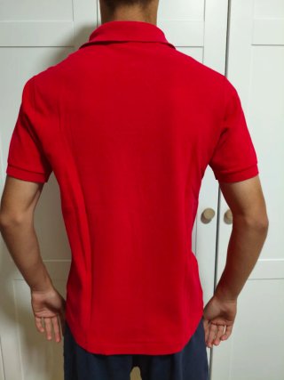 Polo Lacoste Rojo Talla M