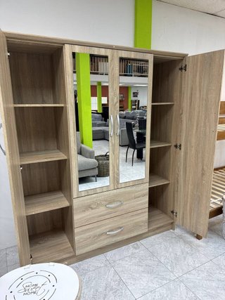 Armario 4 Puertas Madera Cambria - NUEVOS