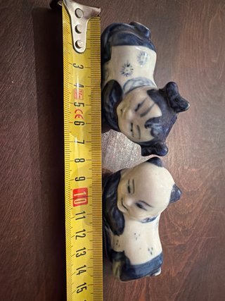 Figuras porcelana China niños durmiendo