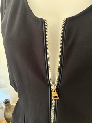 Vestido Pedro Hierro negro cremallera
