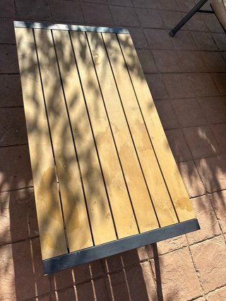 Mesa Terraza Madera y Metal