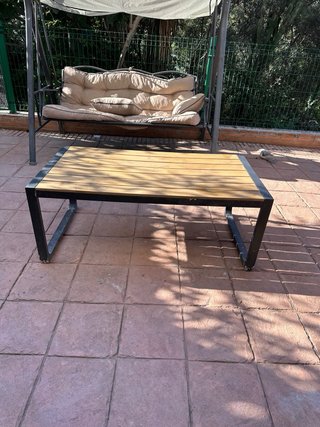 Mesa Terraza Madera y Metal