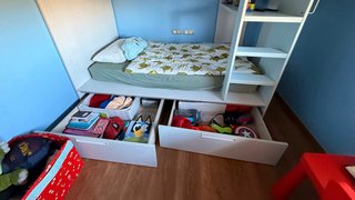 Cama litera con cajones Kibuc