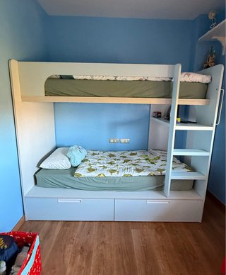 Cama litera con cajones Kibuc