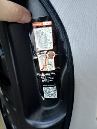 Seggiolino auto infantile grigio