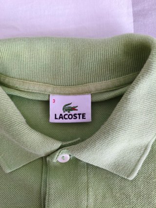 Polo Lacoste Verde Talla S