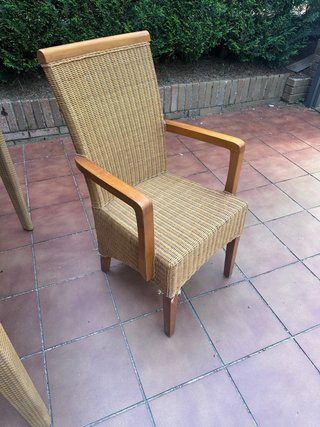 Mesa y 6 Sillas Ratan Exterior