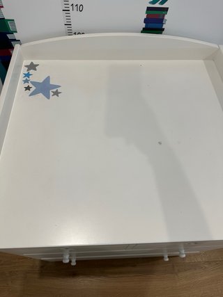 Cómoda cambiador bebé blanca