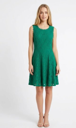 Vestido verde El Corte Inglés